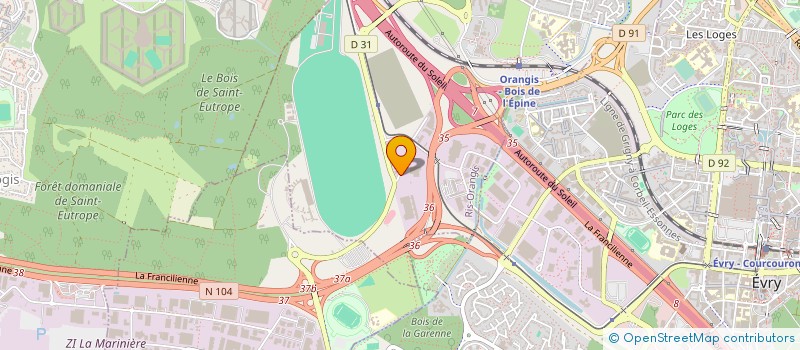 localisation de l'entreprise CIBOX DISTRIBUTION  RIS ORANGIS