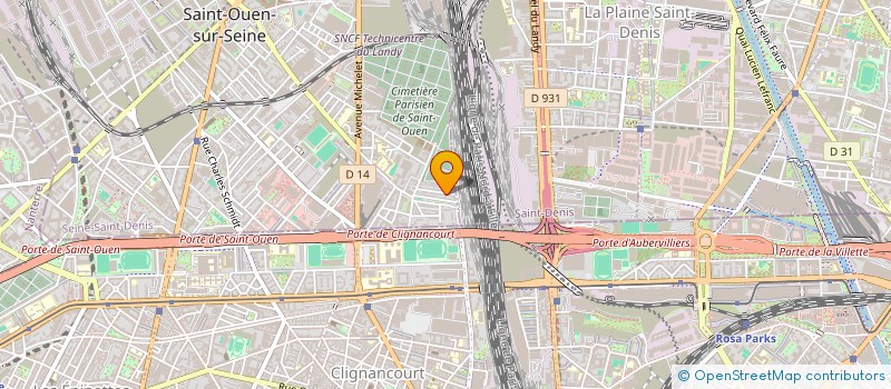 localisation de l'entreprise CIBRA à SAINT-OUEN-SUR-SEINE