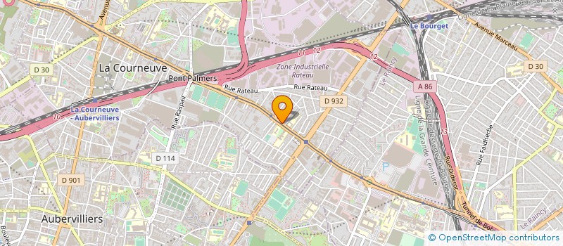 localisation de l'entreprise CIC à LA COURNEUVE