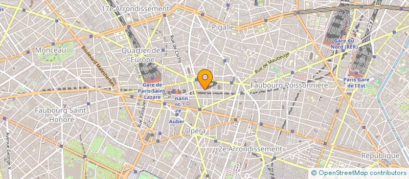localisation de l'entreprise CIC GESTION à PARIS