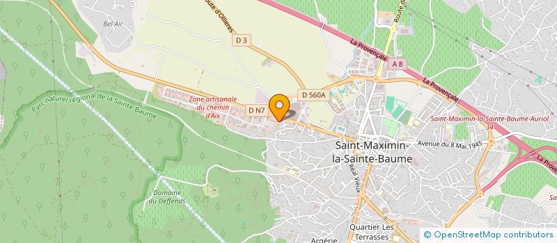 localisation de l'entreprise CICA CONSEILS à SAINT-MAXIMIN-LA-SAINTE-BAUME