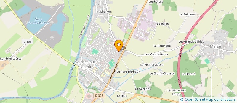 localisation de l'entreprise CICA INVEST  LOIRE-AUTHION
