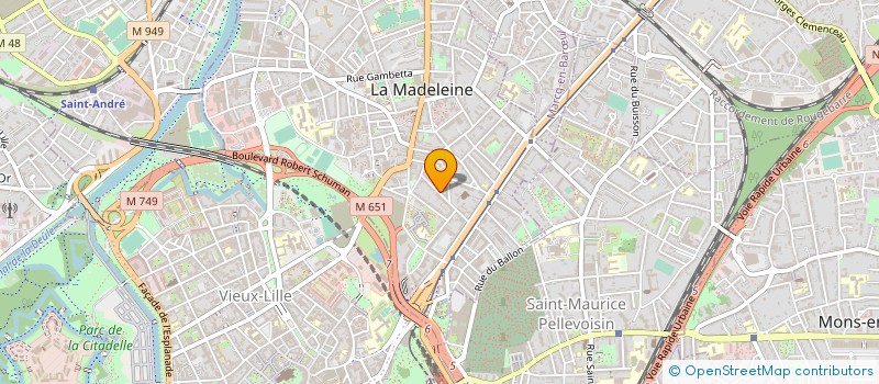 localisation de l'entreprise CICANORD à LA MADELEINE
