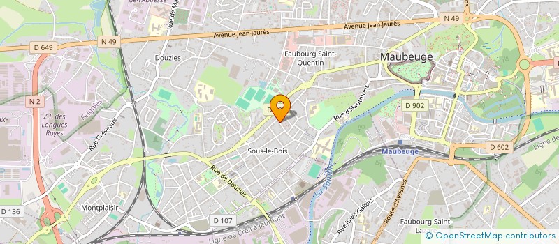 localisation de l'entreprise CICAPERFS  MAUBEUGE