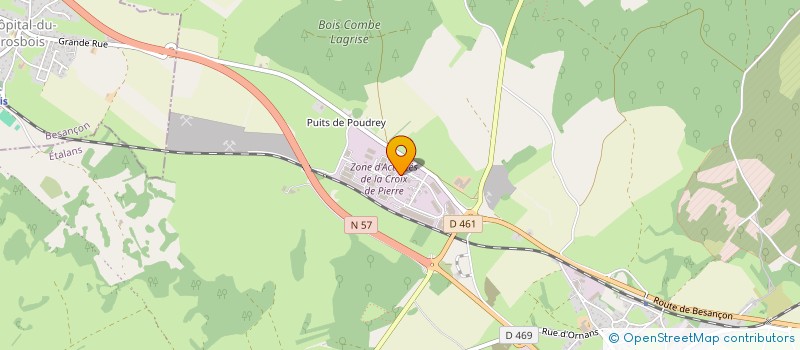 localisation de l'entreprise CICAR  ETALANS