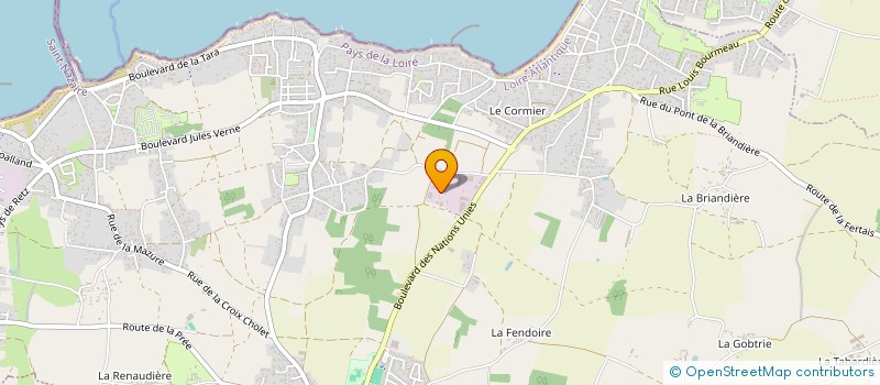 localisation de l'entreprise CICAT44 à LA PLAINE-SUR-MER