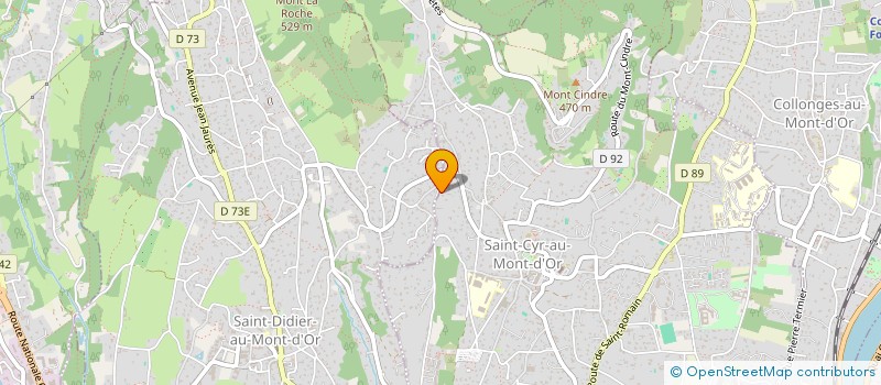 localisation de l'entreprise CICEA  SAINT-CYR-AU-MONT-D'OR