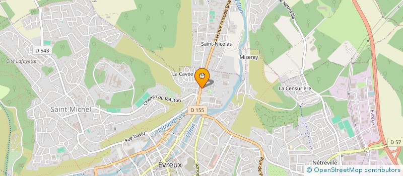 localisation de l'entreprise CICERONE à EVREUX