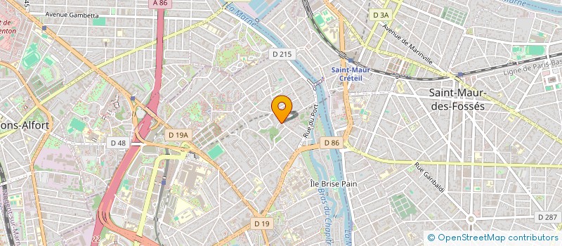 localisation de l'entreprise CICF à CRETEIL