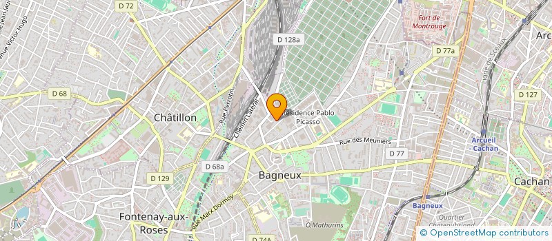 localisation de l'entreprise CICLET AUTOMOBILES SA à BAGNEUX