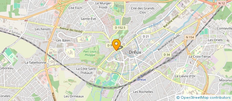 localisation de l'entreprise CICLOP POINT D'ANCRAGE à DREUX