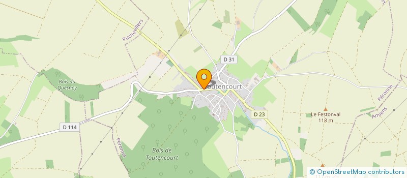 localisation de l'entreprise CICOBAT  TOUTENCOURT