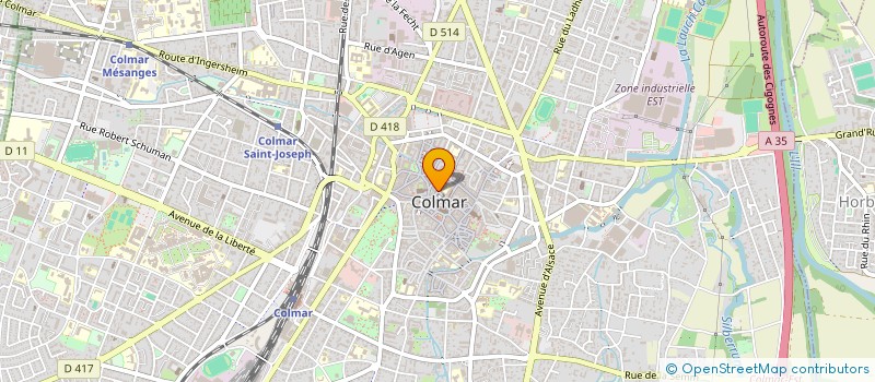 localisation de l'entreprise CICOLNIA  COLMAR