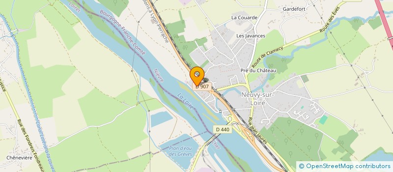 localisation de l'entreprise CICOMAP à NEUVY-SUR-LOIRE