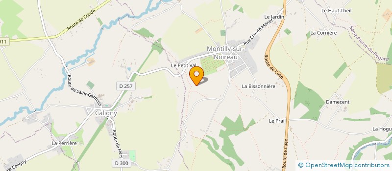 localisation de l'entreprise CICOME à MONTILLY-SUR-NOIREAU