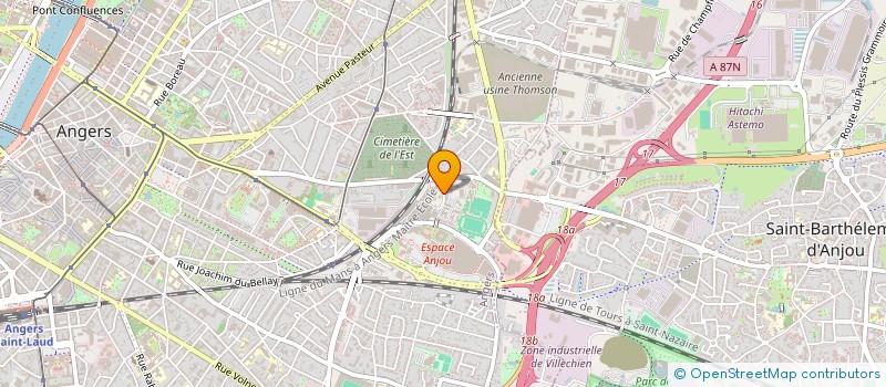 localisation de l'entreprise CICOR ANGERS à ANGERS