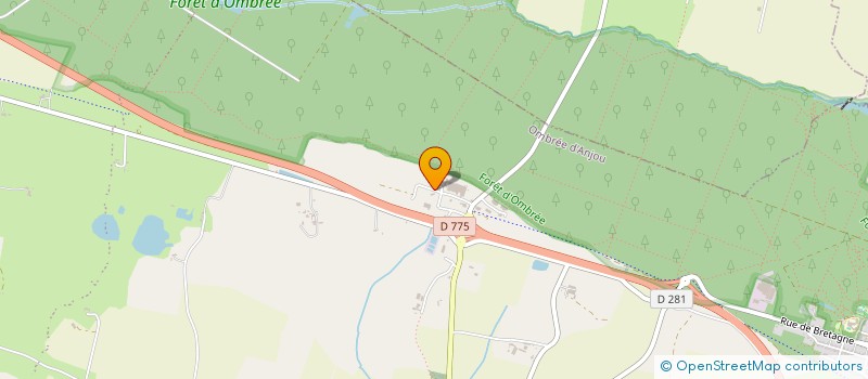 localisation de l'entreprise CICOR COMBREE  OMBREE D'ANJOU