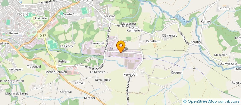 localisation de l'entreprise CICOR DOUARNENEZ à DOUARNENEZ