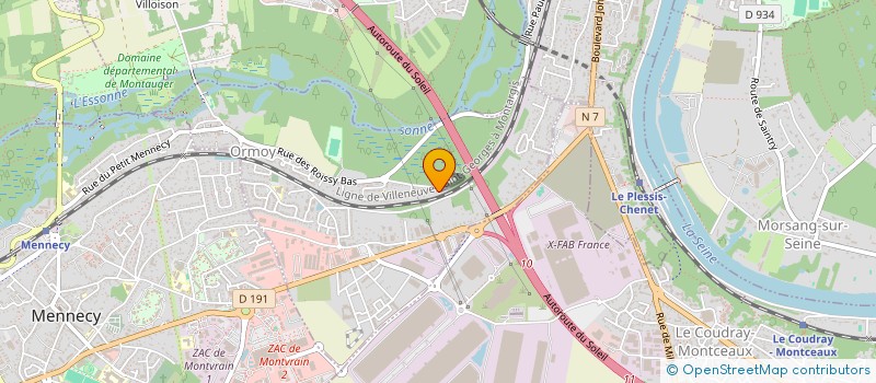 localisation de l'entreprise CICS CAD SERVICES  ORMOY