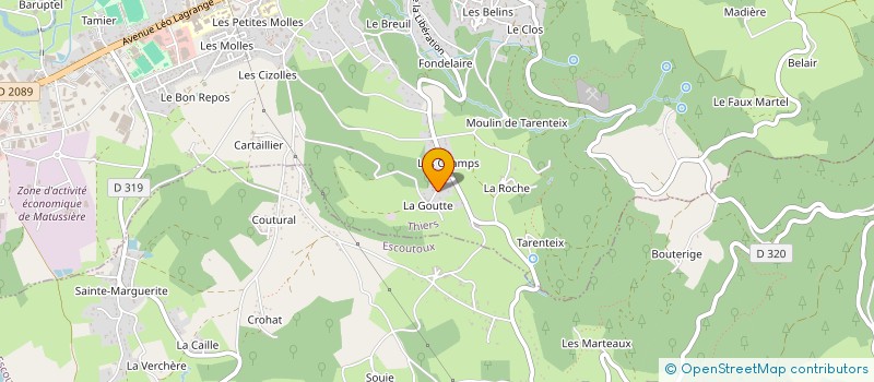 localisation de l'entreprise CID & CO  THIERS