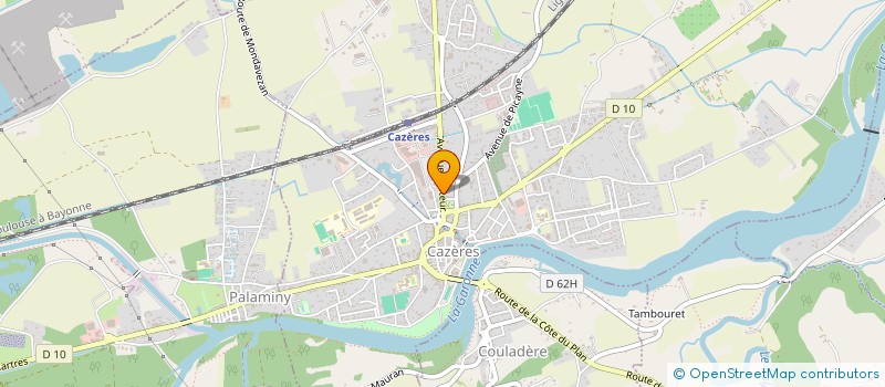 localisation de l'entreprise CID CO  CAZERES