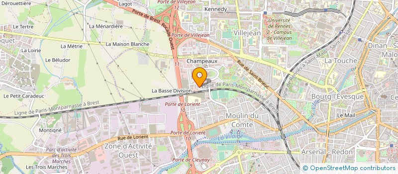 localisation de l'entreprise CID COMIT INTERPROFES LA DINDE à RENNES