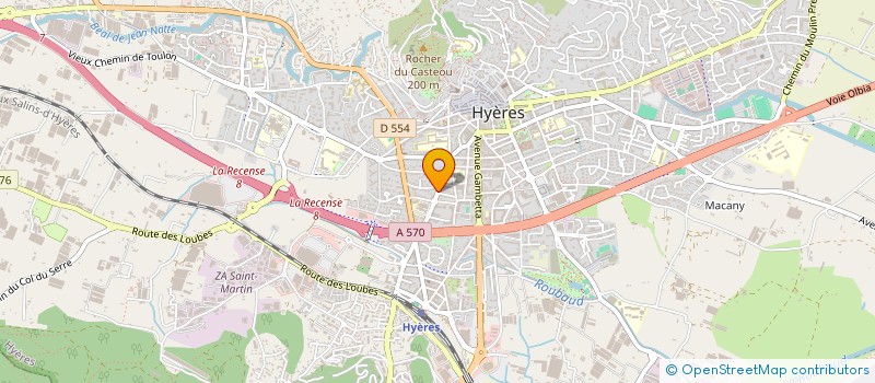 localisation de l'entreprise CID COMPAGNIE INTERNAT DEVELOP à HYERES