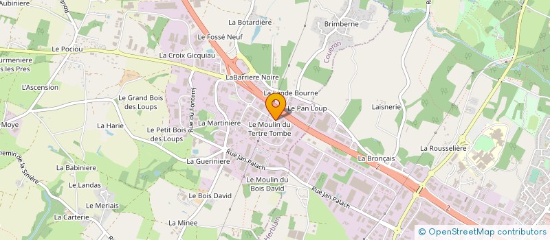 localisation de l'entreprise CID IMPRIMRIE à COUERON