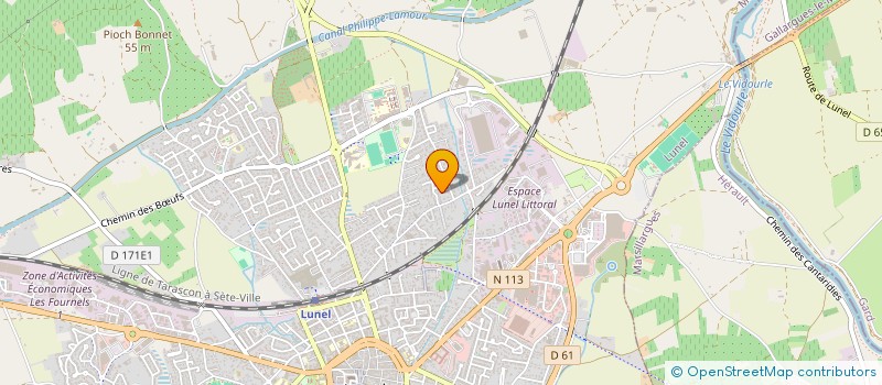 localisation de l'entreprise CID PRODUCTION  LUNEL