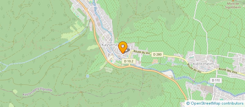 localisation de l'entreprise CIDADE  KAYSERSBERG VIGNOBLE