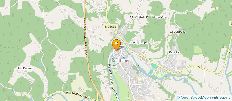 localisation de l'entreprise CIDARIS à BRANTOME EN PERIGORD