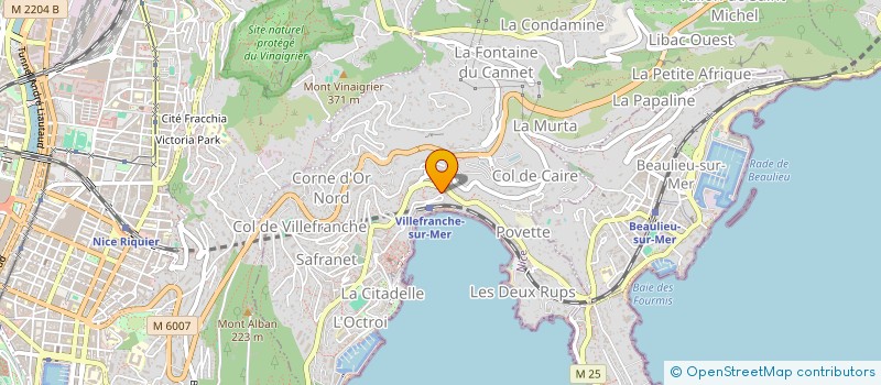 localisation de l'entreprise CIDD à VILLEFRANCHE-SUR-MER