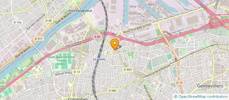 localisation de l'entreprise CIDEC à COLOMBES