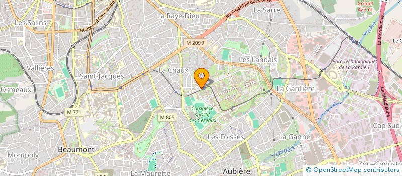 localisation de l'entreprise CIDECO  CLERMONT-FERRAND