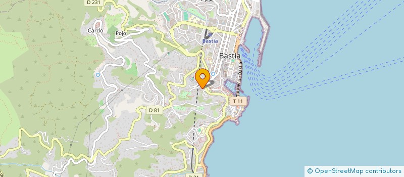 localisation de l'entreprise CIDELCOM à BASTIA