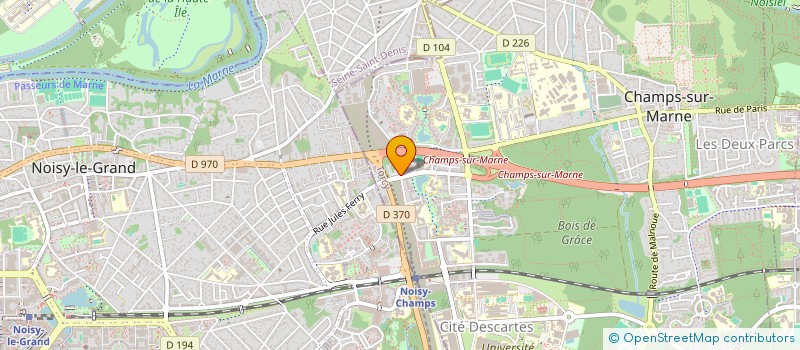 localisation de l'entreprise CIDENIM ILE DE FRANCE à CHAMPS-SUR-MARNE