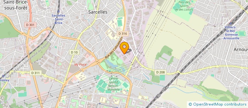 localisation de l'entreprise CIDER à SARCELLES