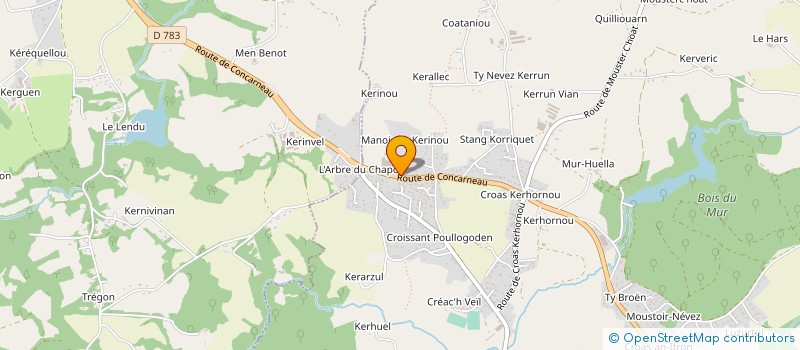 localisation de l'entreprise CIDEX à SAINT-EVARZEC