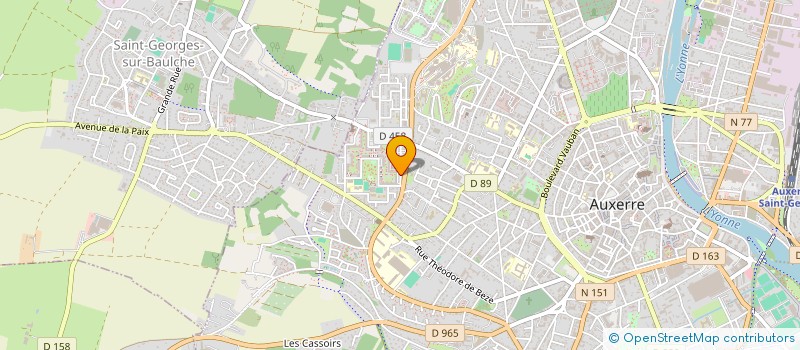 localisation de l'entreprise CIDF DE BOURGOGNE à AUXERRE