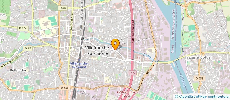 localisation de l'entreprise CIDRA CONCEPT à VILLEFRANCHE-SUR-SAONE