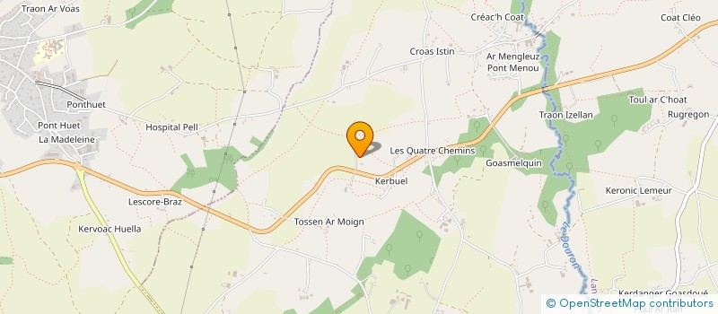 localisation de l'entreprise CIDRERIE DE COZMEZOU à PLOUEGAT-GUERAND