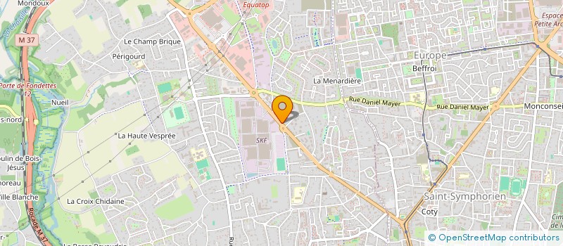 localisation de l'entreprise CIDSEB & CO à SAINT-CYR-SUR-LOIRE