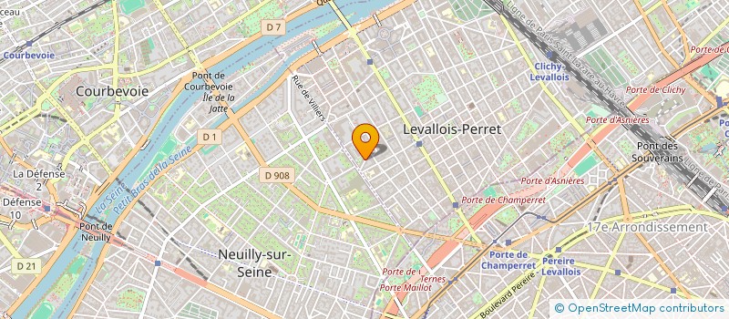 localisation de l'entreprise CIDUE-FRANCE à LEVALLOIS-PERRET