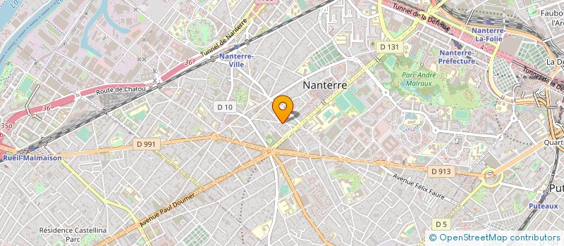 localisation de l'entreprise CIDUNATI à NANTERRE