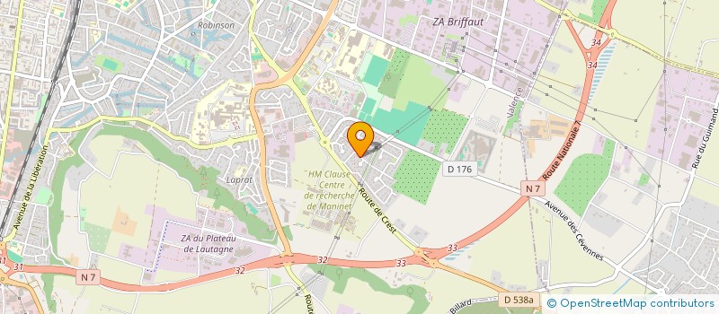localisation de l'entreprise CIE 8 à VALENCE
