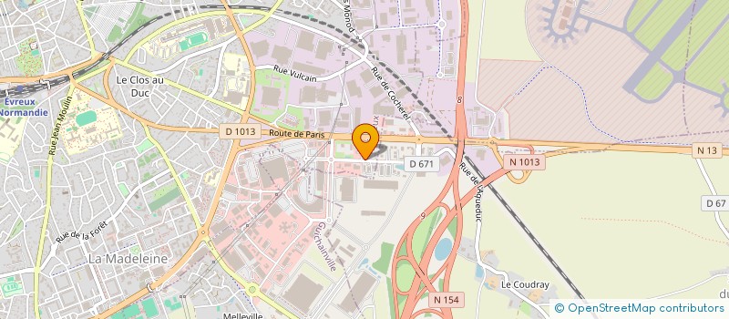 localisation de l'entreprise CIE ABATTAGE POUSSIERES ENVIRONNEMENT à EVREUX