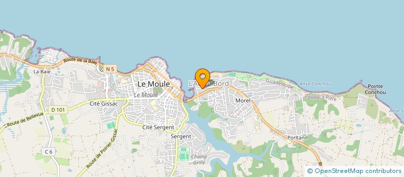 localisation de l'entreprise CIE ALIMENT DISTRI EXPLOIT MOULE à LE MOULE
