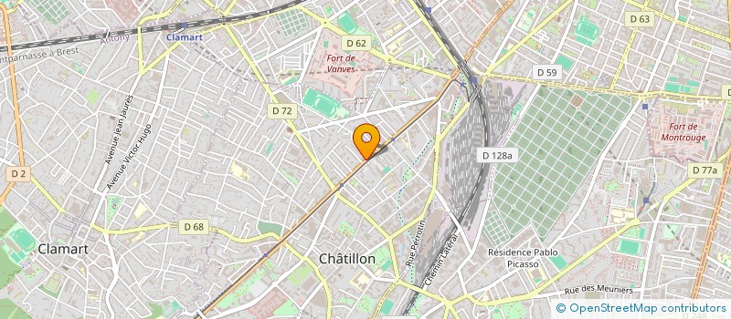 localisation de l'entreprise CIE ANATIDAE  CHATILLON