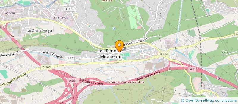 localisation de l'entreprise CIE APPROVISIONNEMENT DIFFUSION PROVENCE à LES PENNES-MIRABEAU
