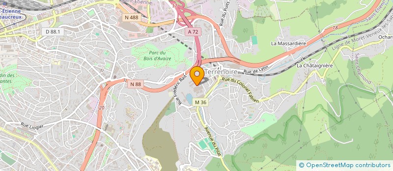 localisation de l'entreprise CIE ARMORICAINE D'ENERGIE VERTE  SAINT-ETIENNE